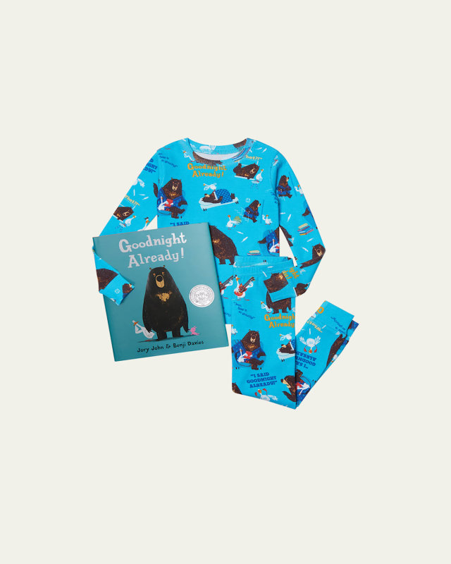 Kid's Goodnight Already Printed Pajama Gift Set, Size 2-